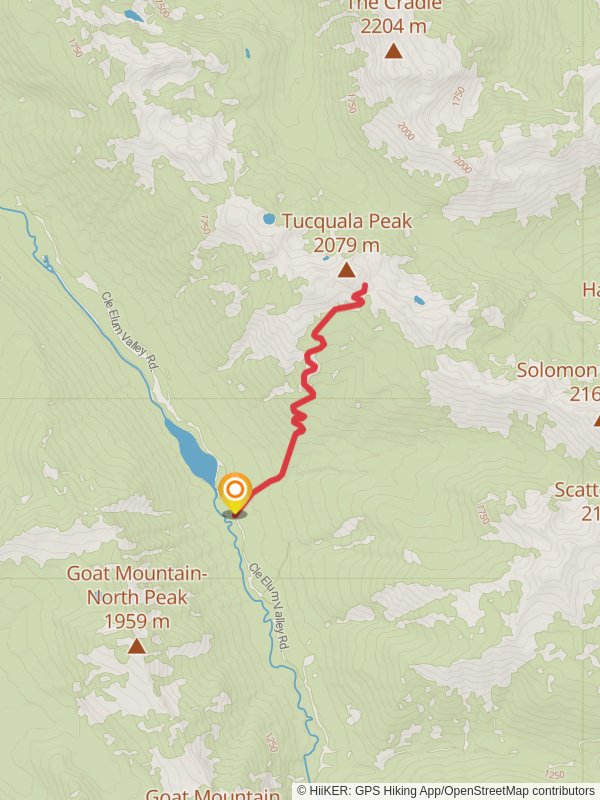 North Scatter Creek Trail mobile static map