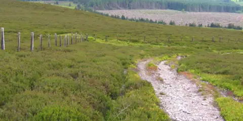An image depicting the trail Llangollen Circular Trail and its surrounding area.