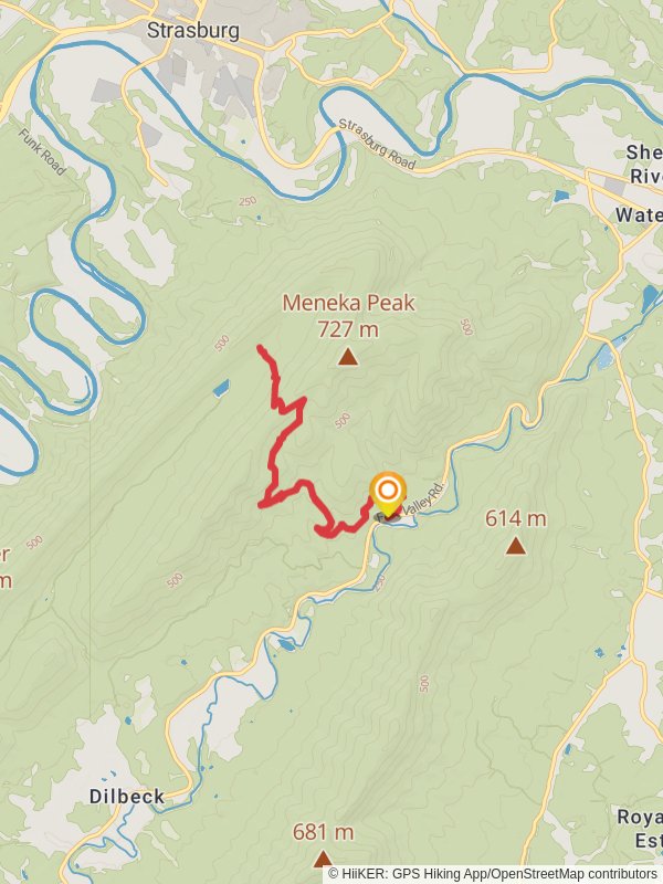 Tuscarora - Bear Wallow Trail mobile static map