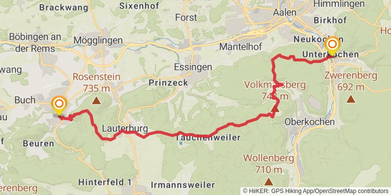 Albsteig stage 5 Map