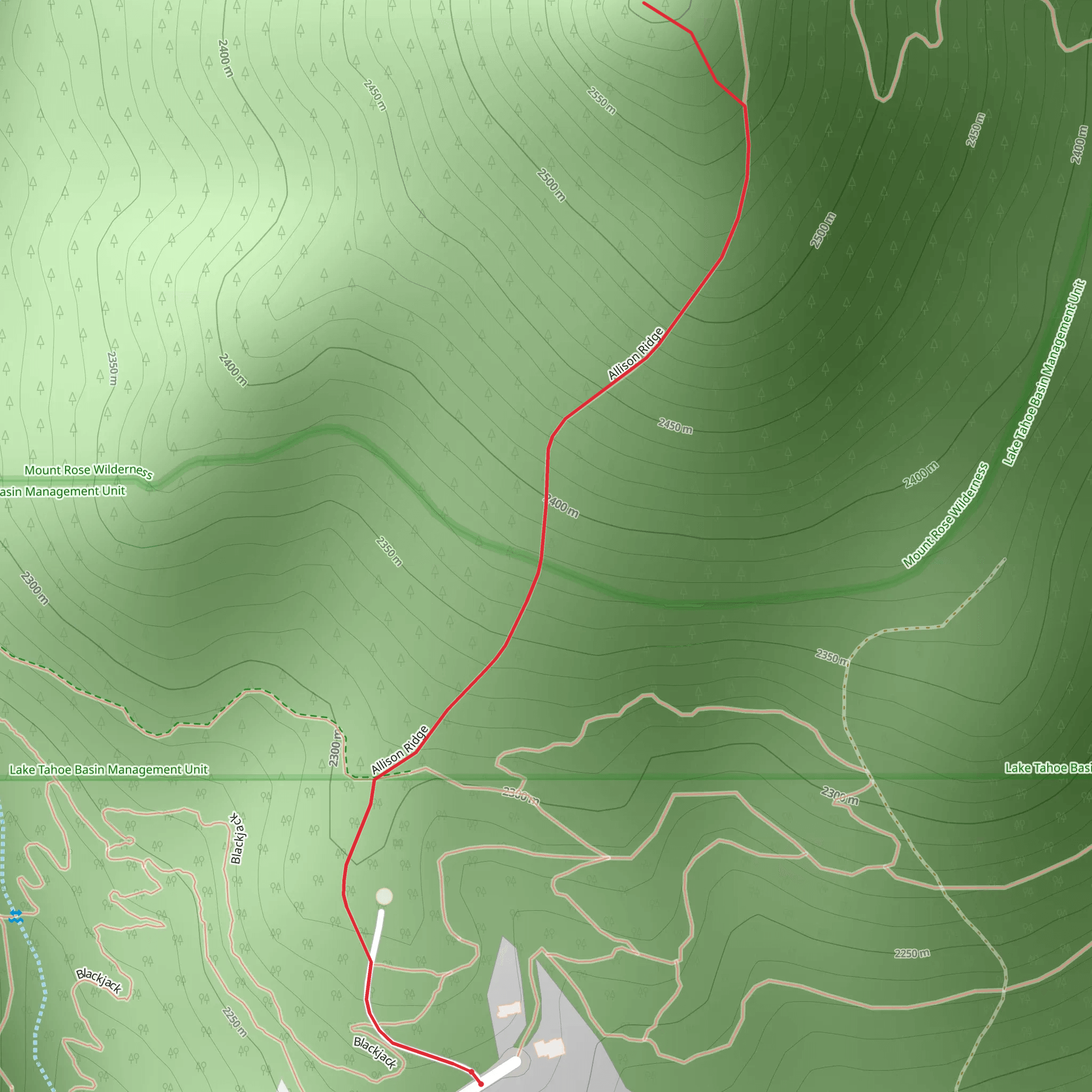 Allison Ridge - Short mobile static map