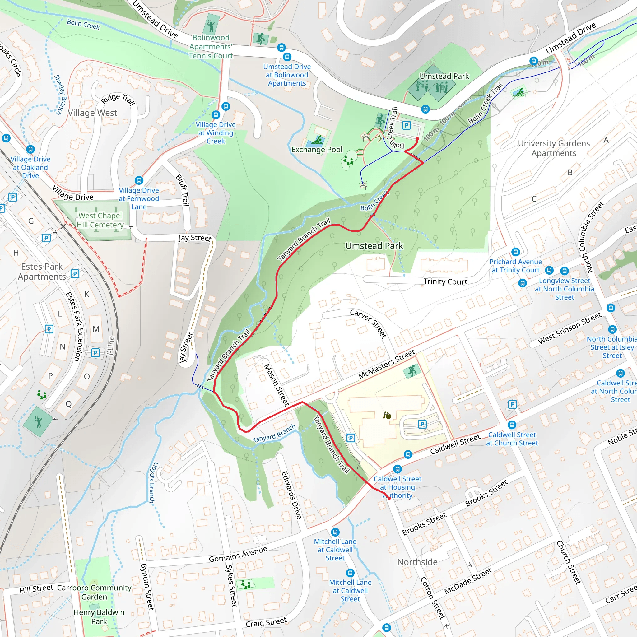 Umstead Park mobile static map