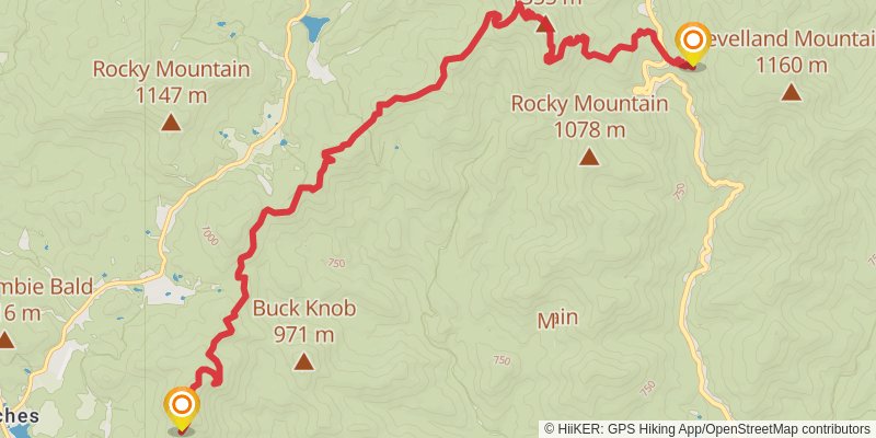 Appalachian Trail stage 4 Map
