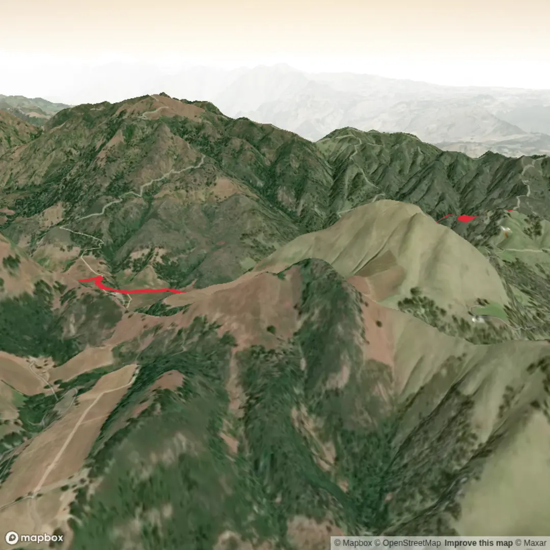 An image depicting the trail test@hiiker.co and its surrounding area.