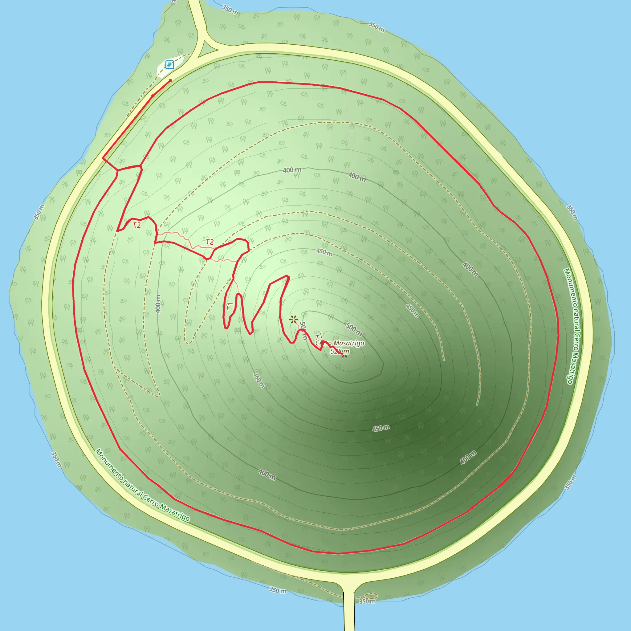 Masatrigo Botanical Trail SL BA 198 mobile static map