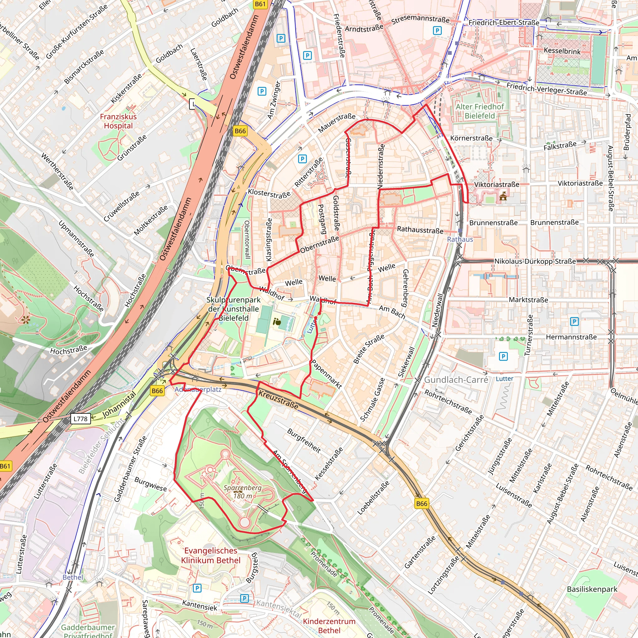 Stadrundgang mobile static map