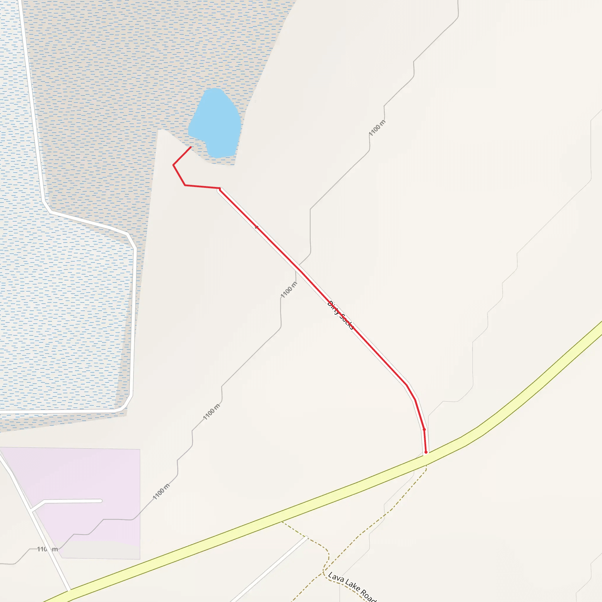 Lava Lake Road mobile static map