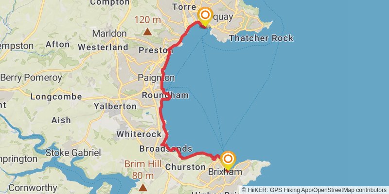 Plymouth to Dover Walk stage 8 Map
