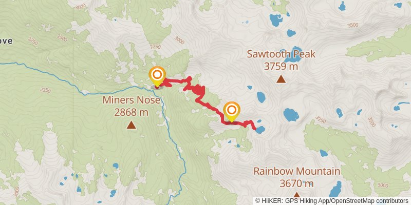 Crystal Lake Trail stage 2 Map