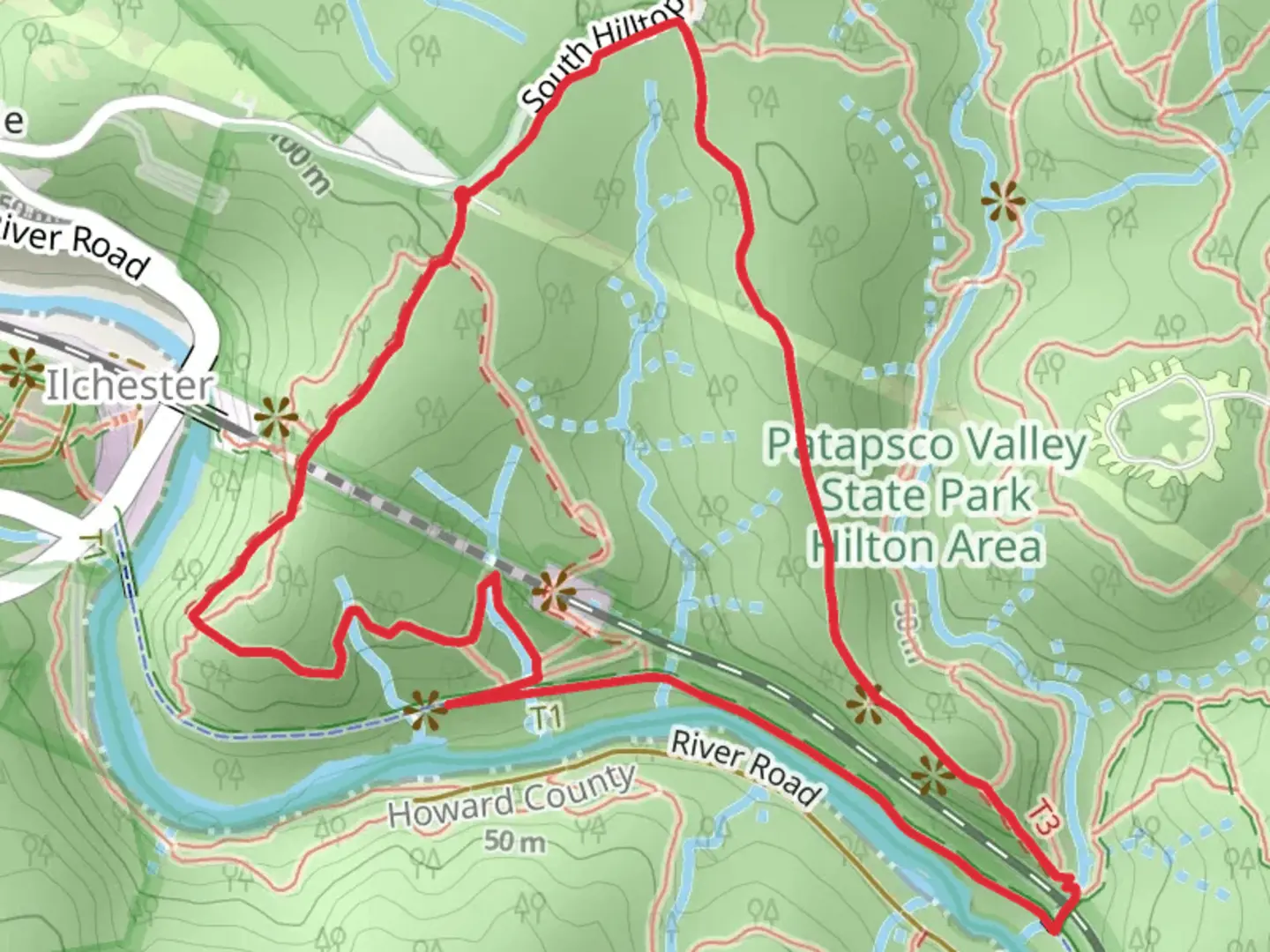 An image depicting the trail Buzzards Rock Trail and its surrounding area.