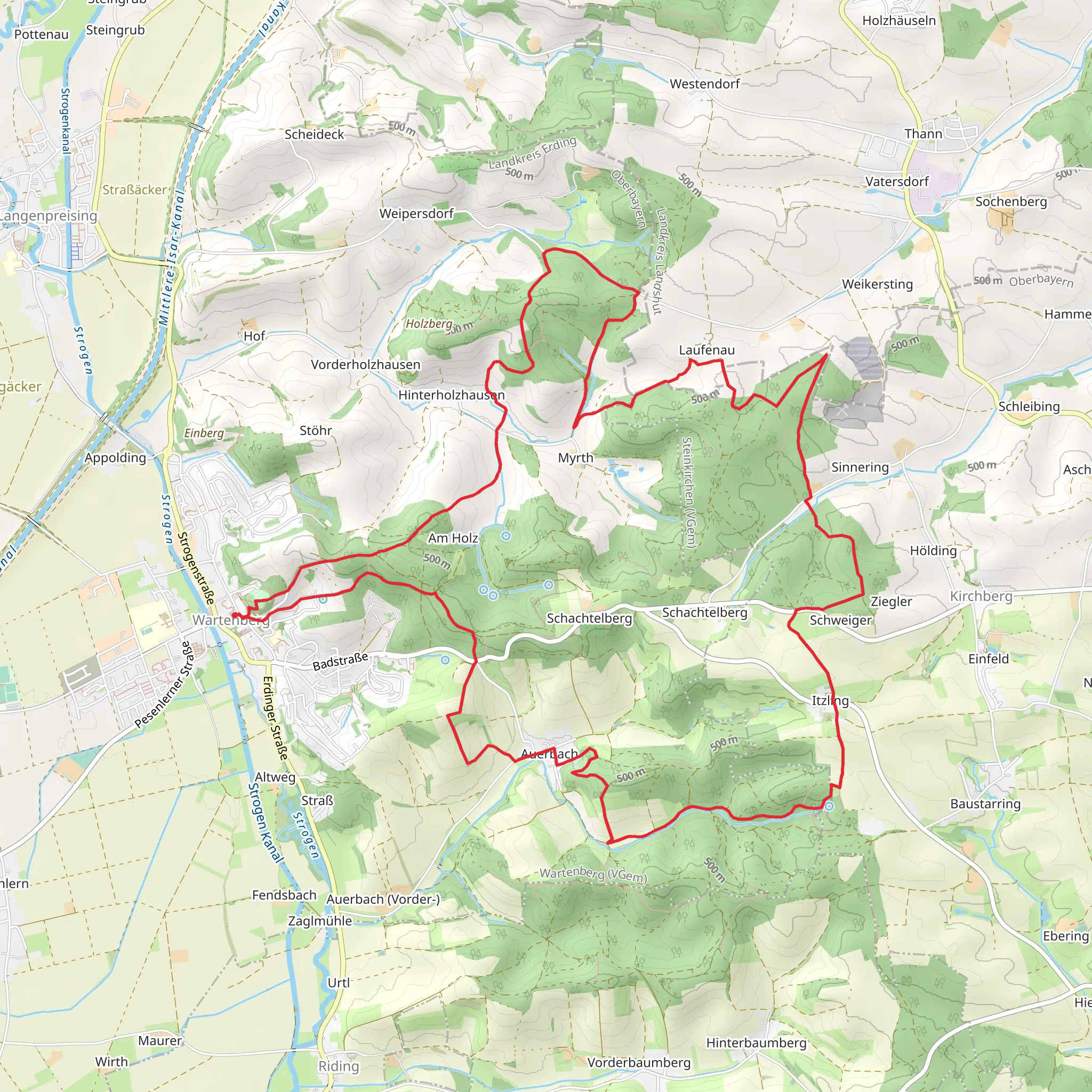 Wartenberg Eastern Loop mobile static map