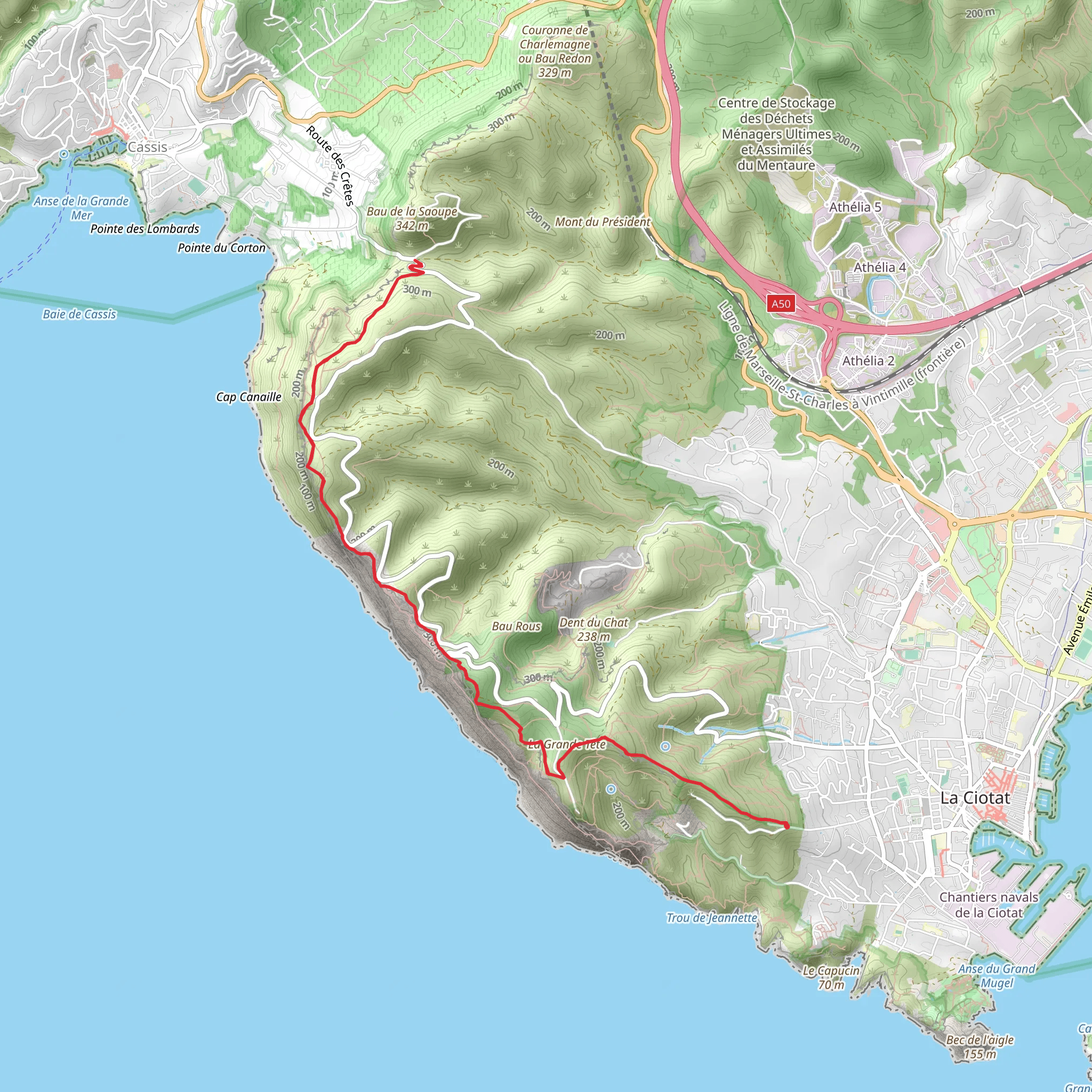 Cap Canaille mobile static map