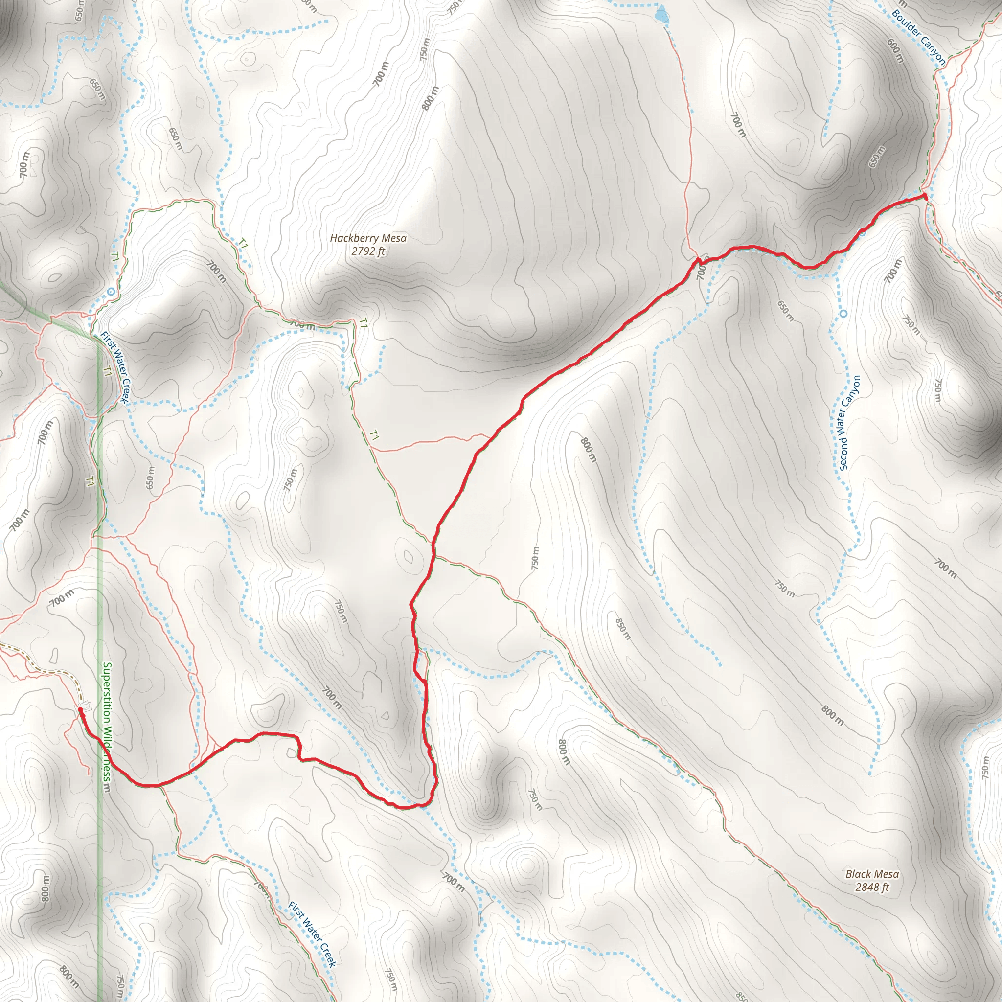 Second Water Trail mobile static map