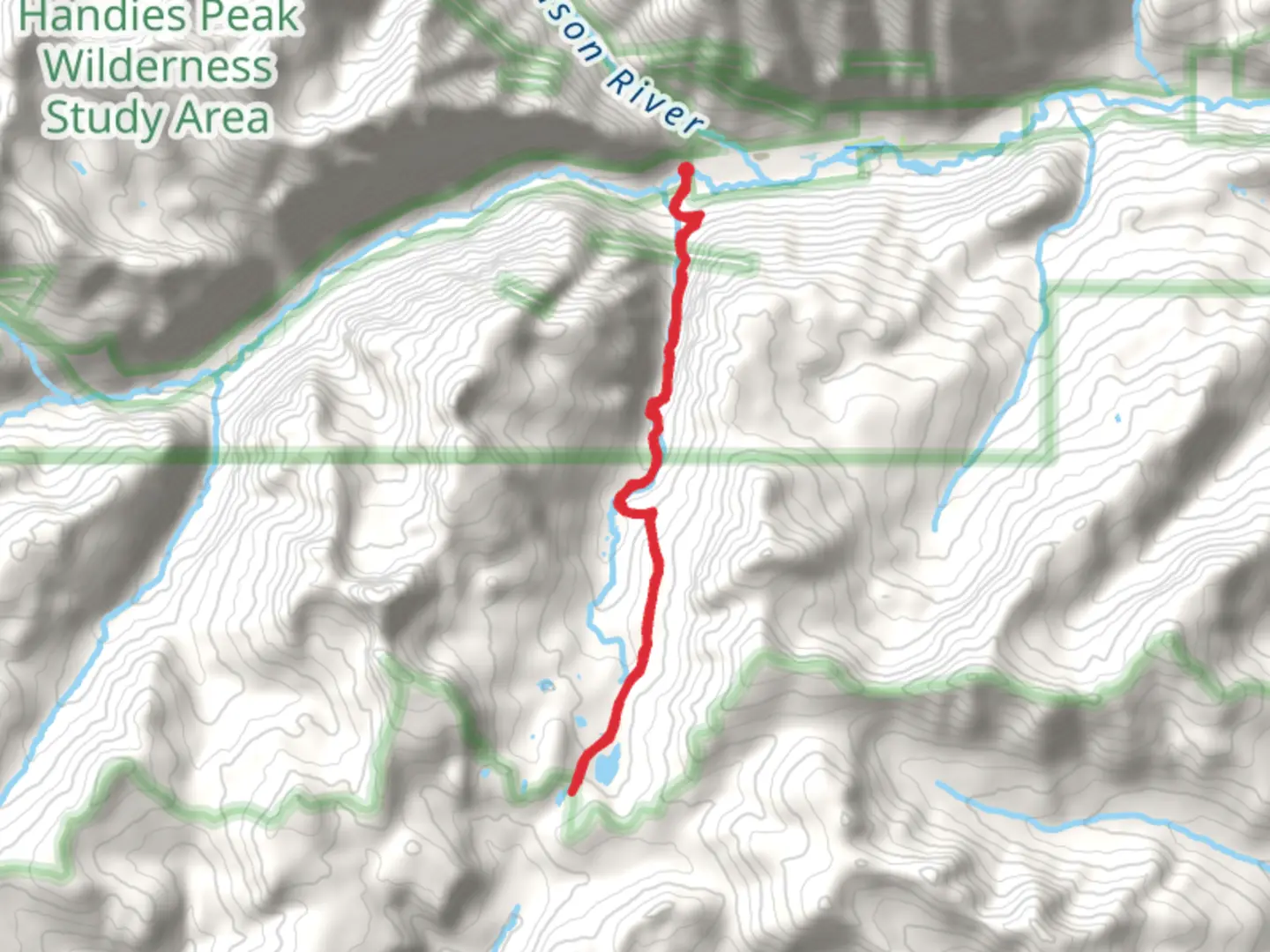 An image depicting the trail Cataract Creek Trail and its surrounding area.