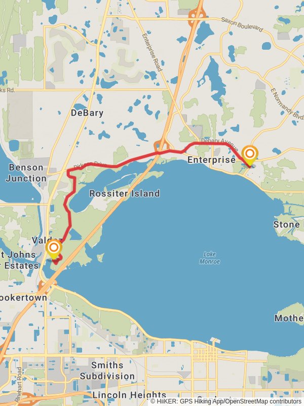 Spring-to-Spring Trail mobile static map