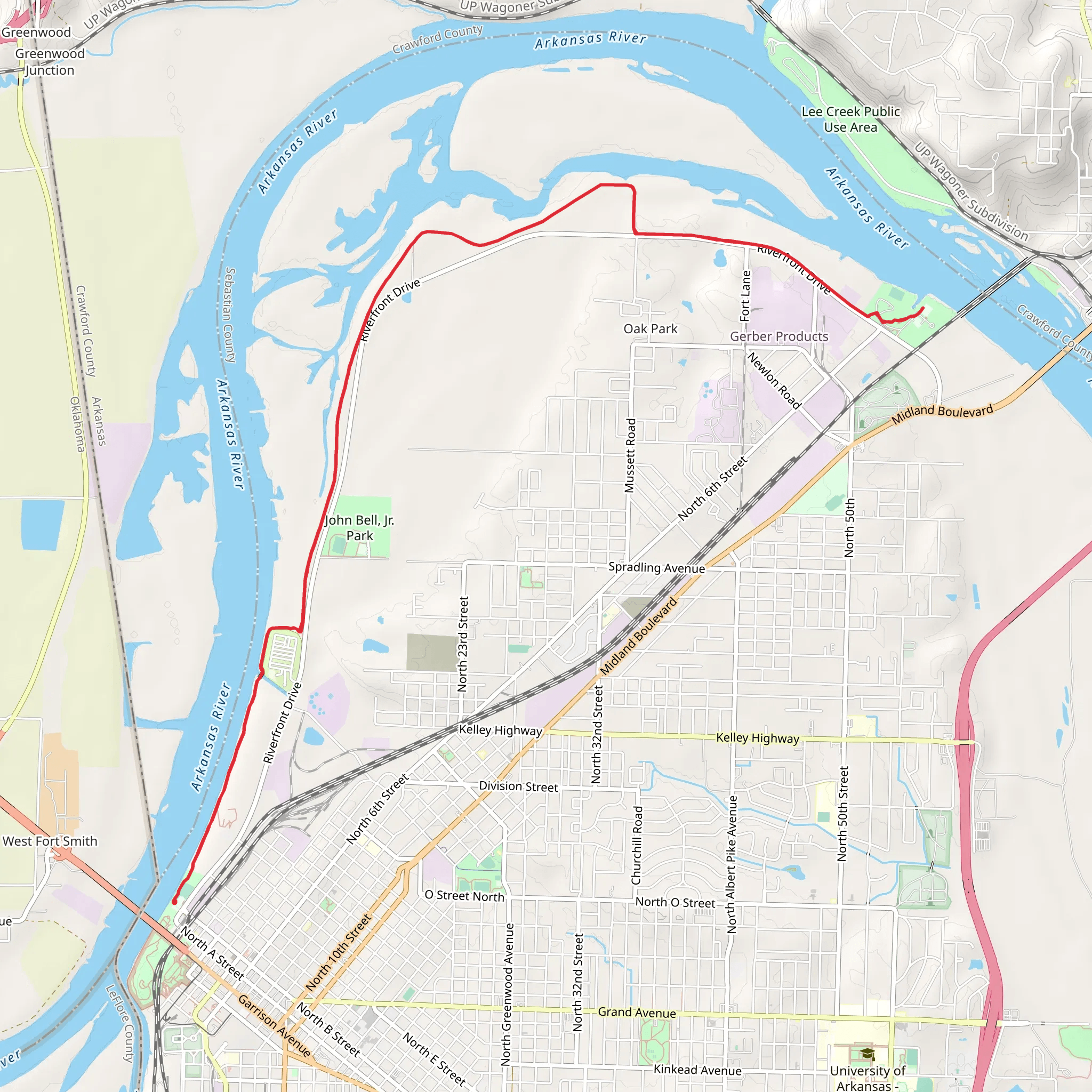 Greg Smith River and Rice Carden Trail mobile static map