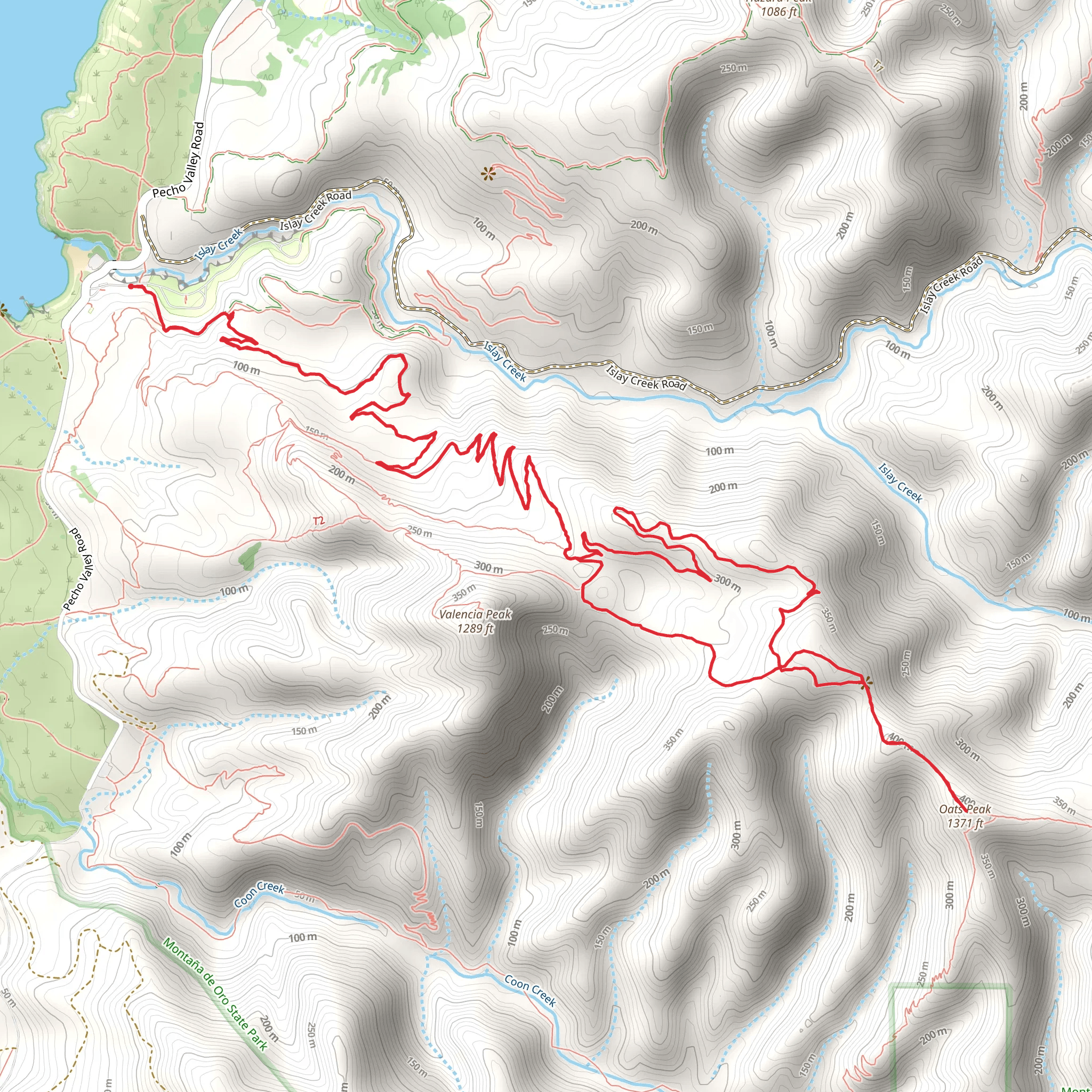 Oats Peak Loop Trail mobile static map