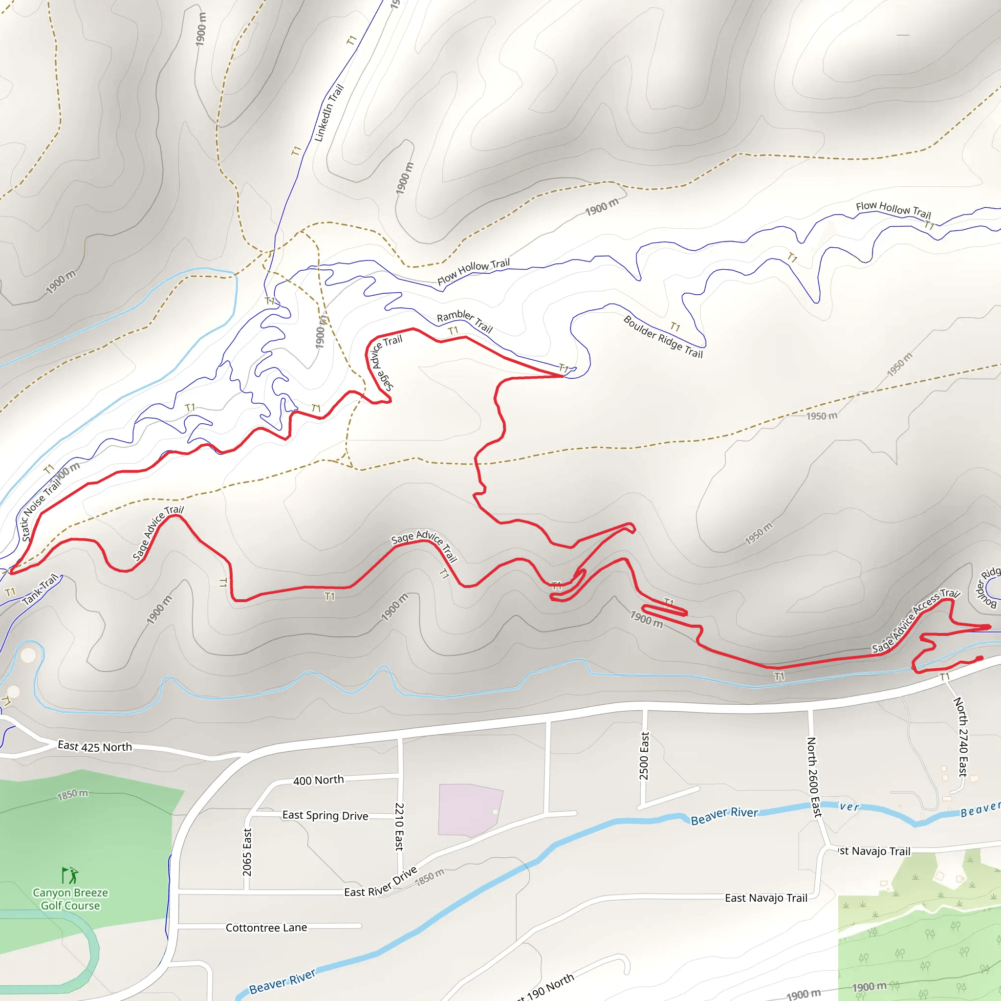 Sage Advice Loop mobile static map