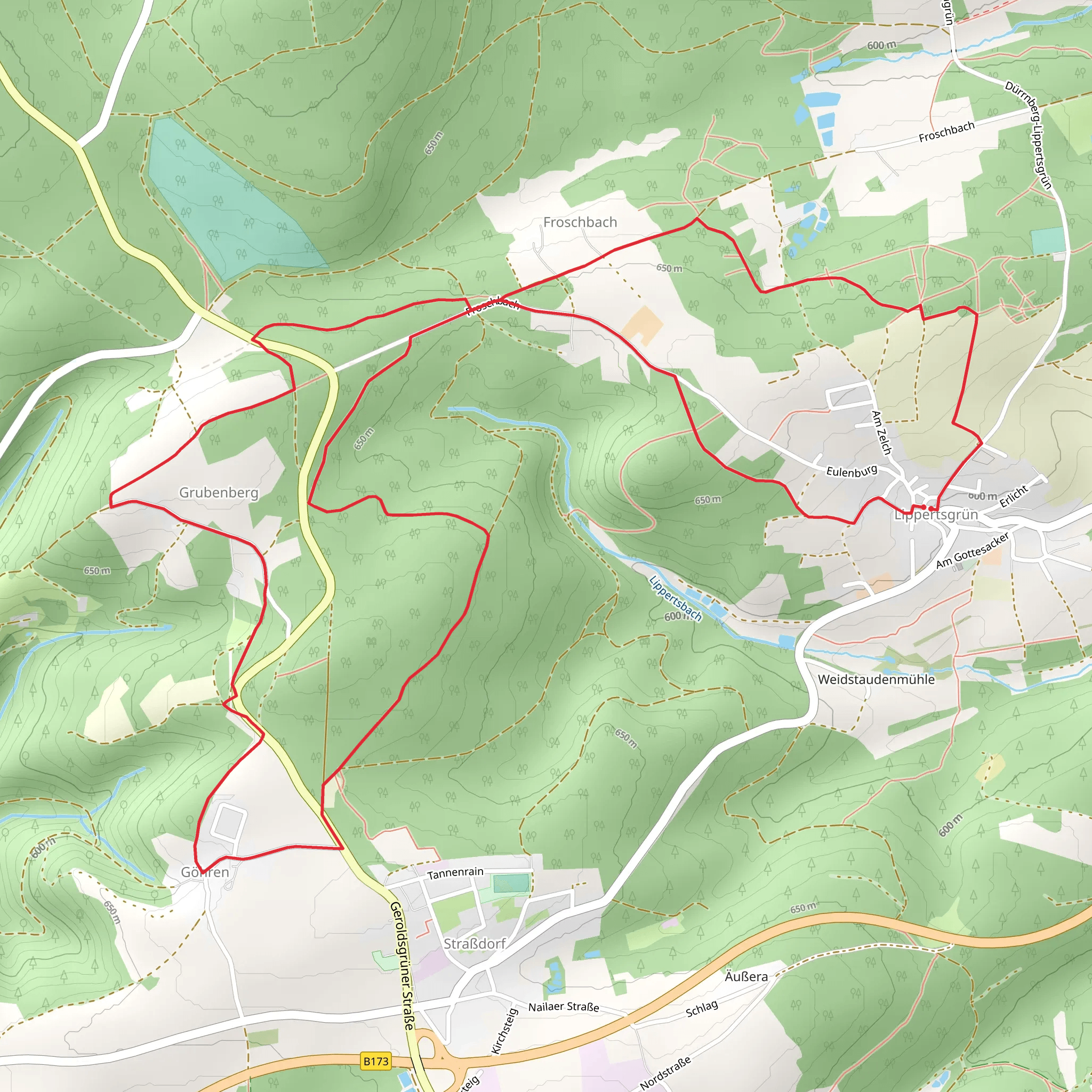 Grubenholz Weg mobile static map