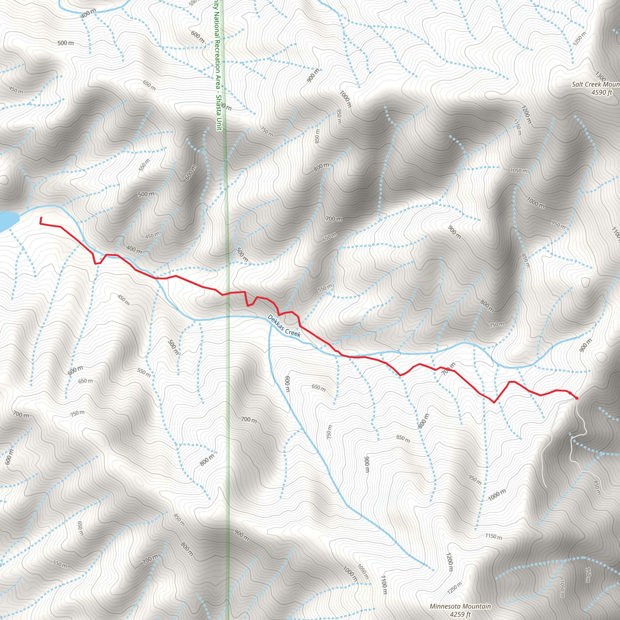 Dekkas Trail mobile static map
