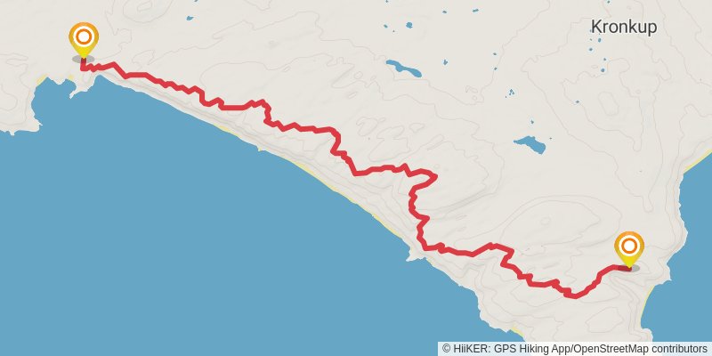 Bibbulmun Track stage 48 Map