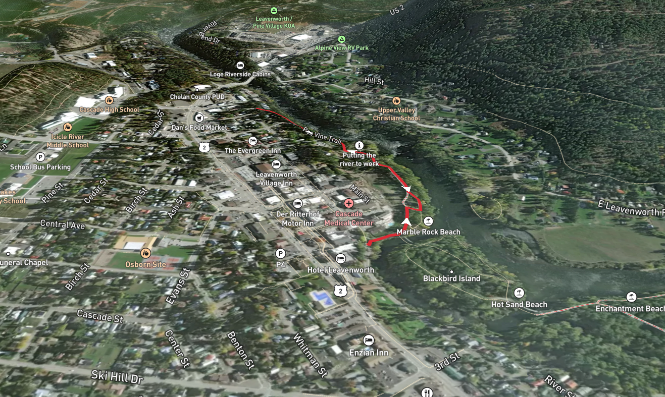 Pea Wine and West Trail - Waterfront Park