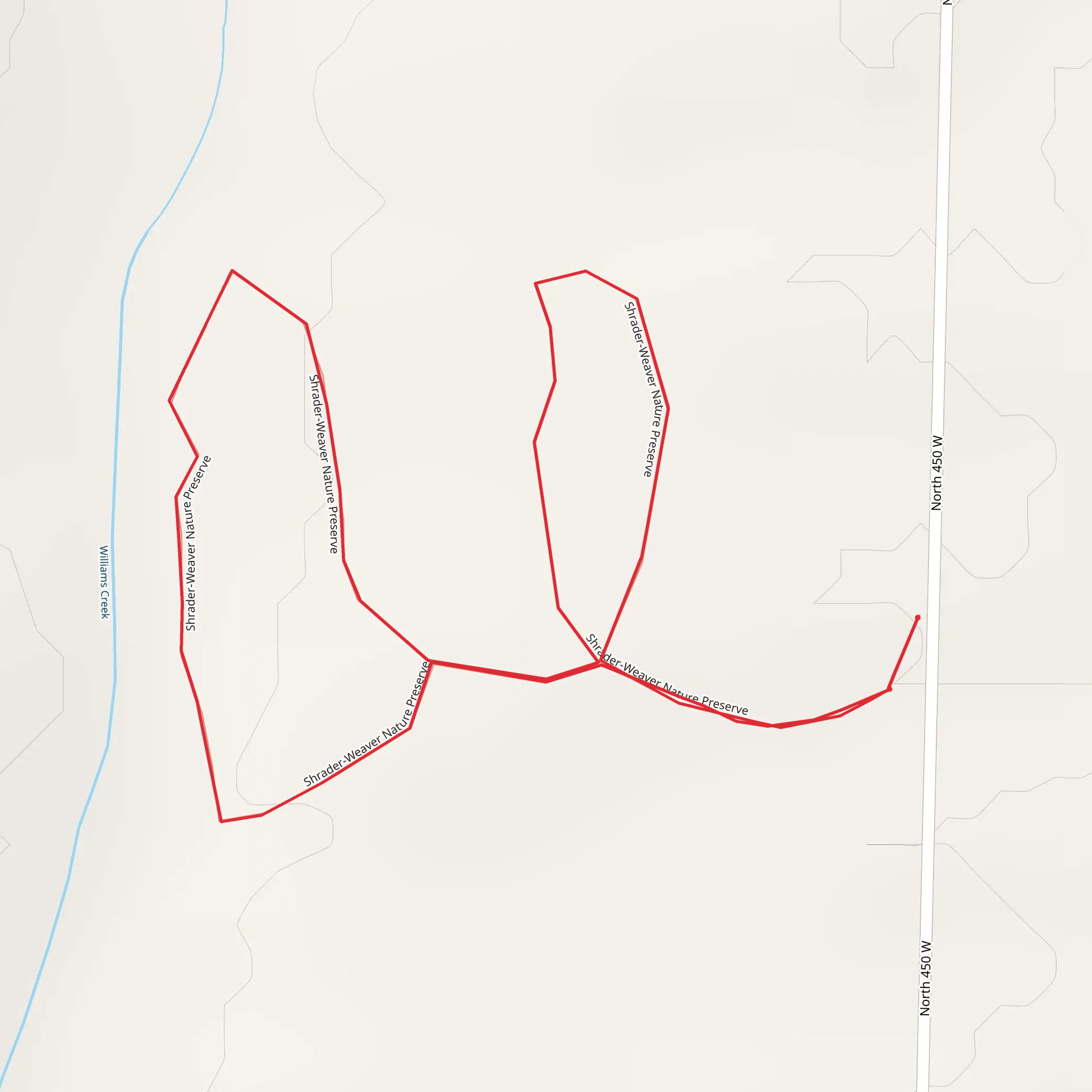 Shrader-Weaver Nature Preserve mobile static map