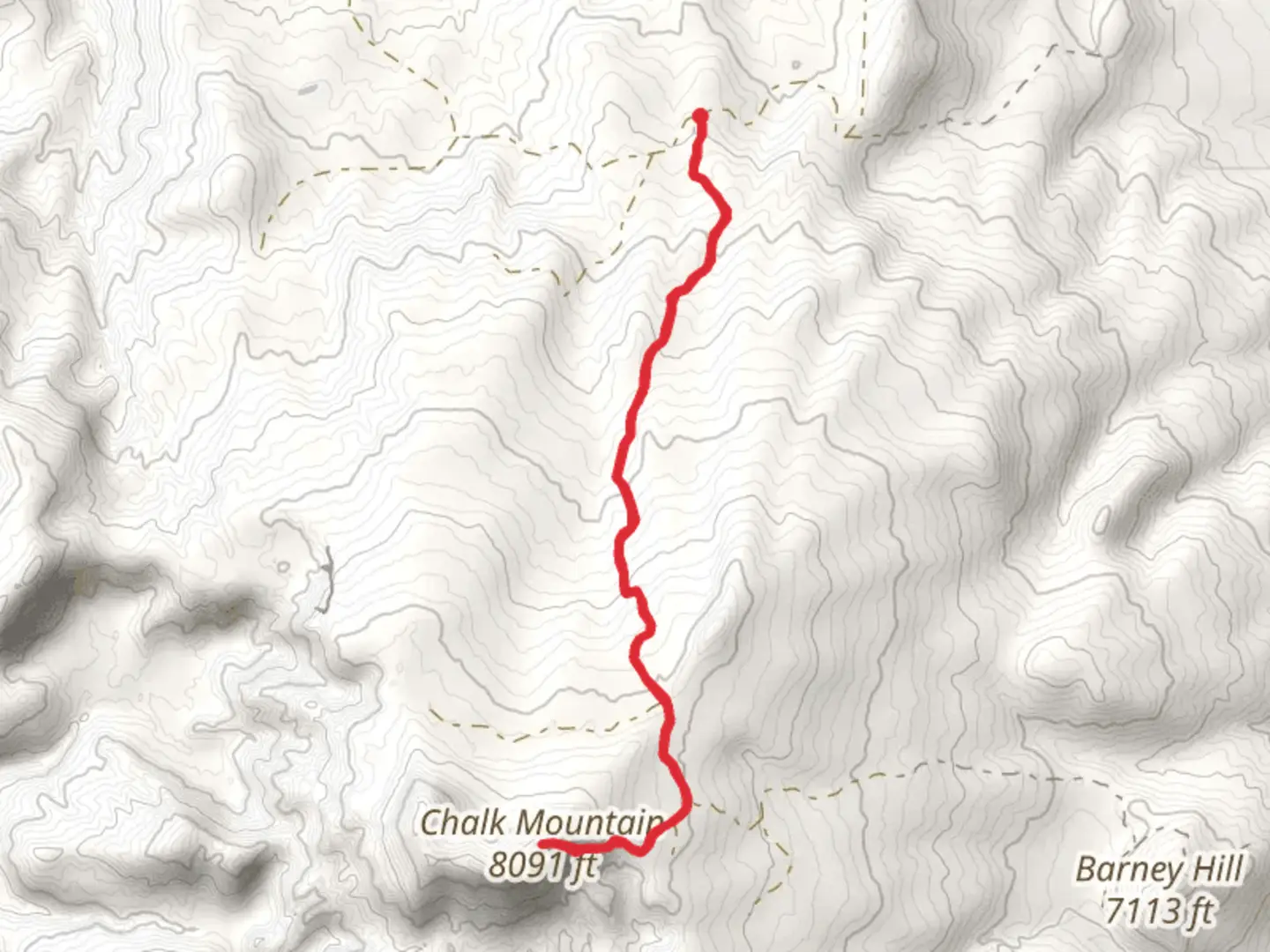 An image depicting the trail Chalk Mountain Walk and its surrounding area.