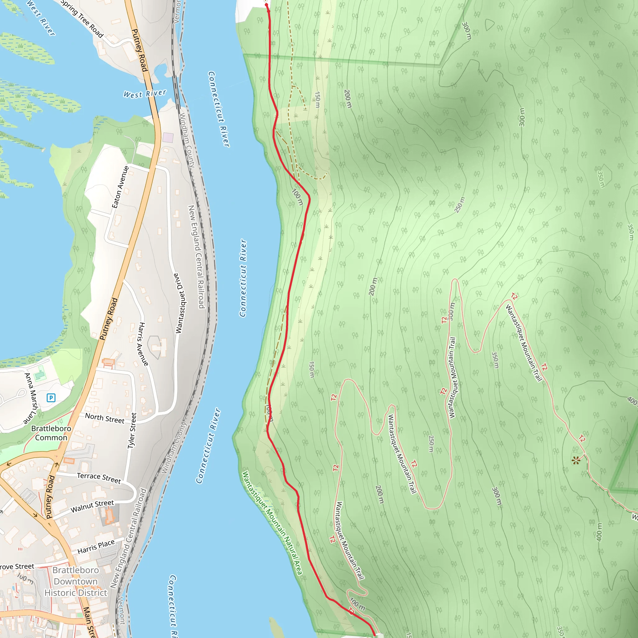 Connecticut River Out and Back mobile static map