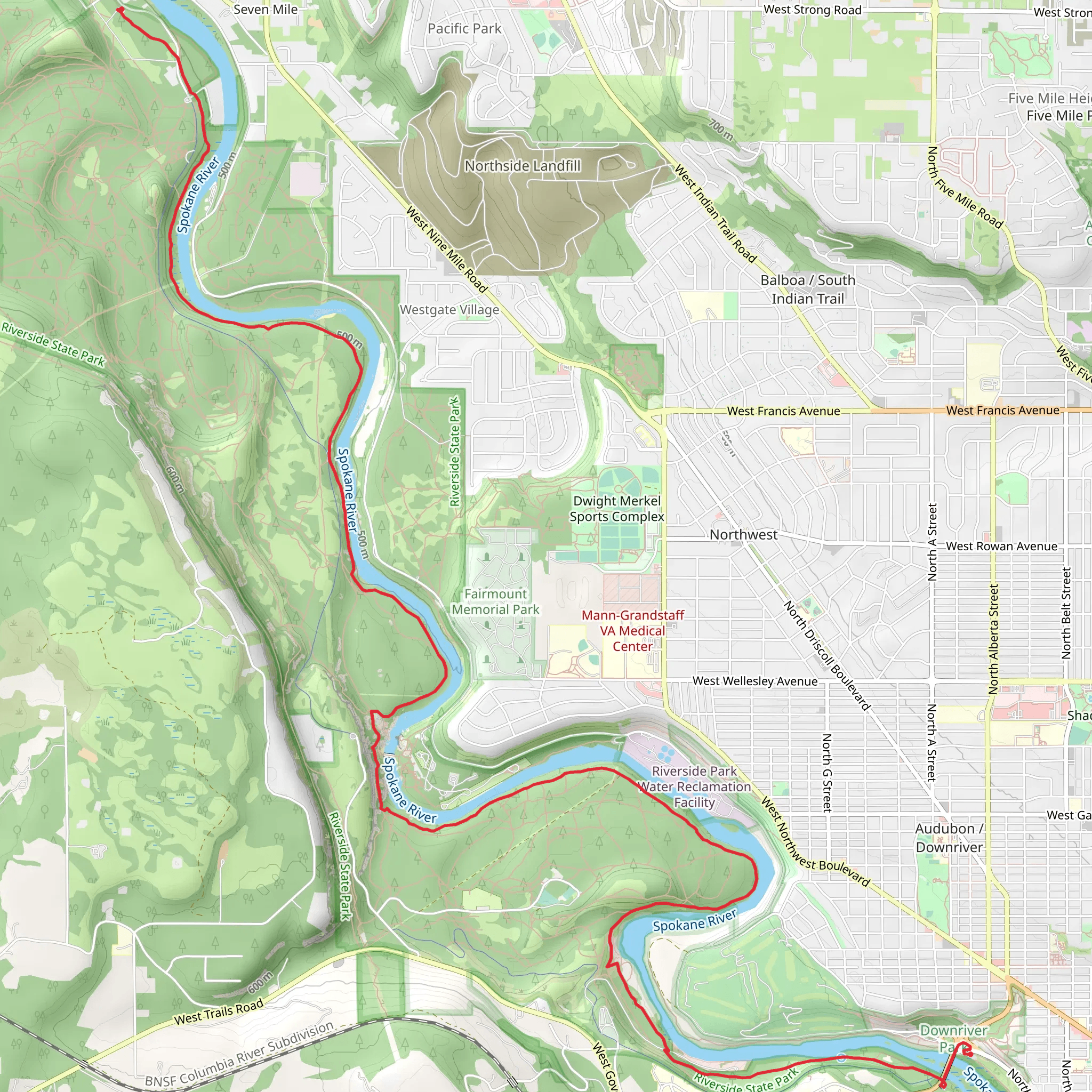 Trail 25 and Trail 100 mobile static map