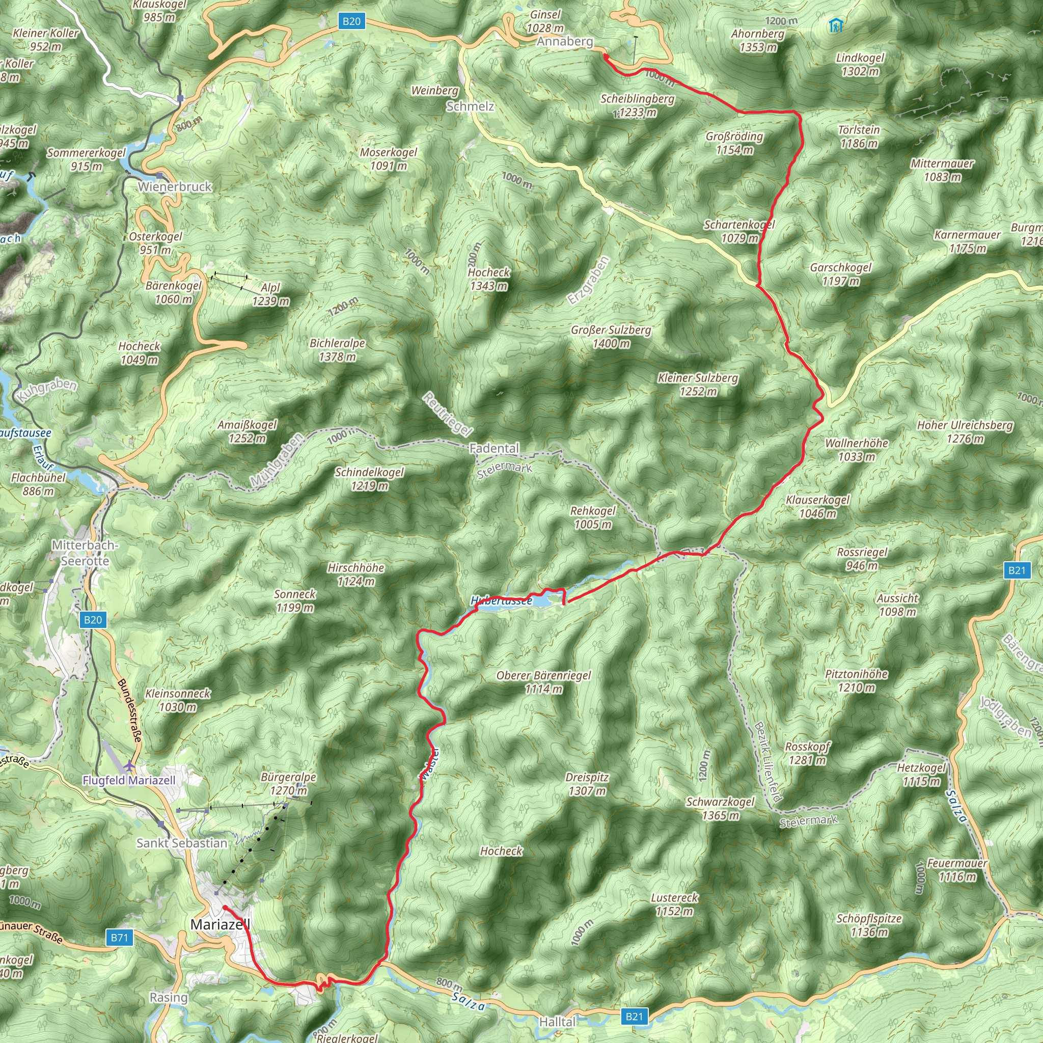 Arthur Krupp Monument Trail mobile static map