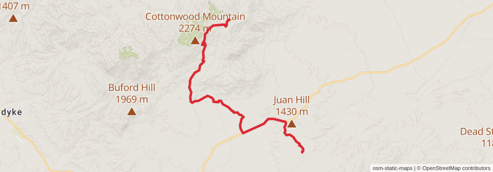 Grand Enchantment Trail stage 17 Map