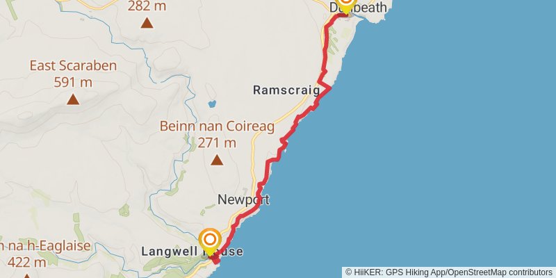 John o'Groats Trail stage 9 Map