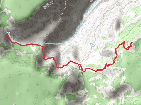 Dripping Springs Trail from West Rim Drive