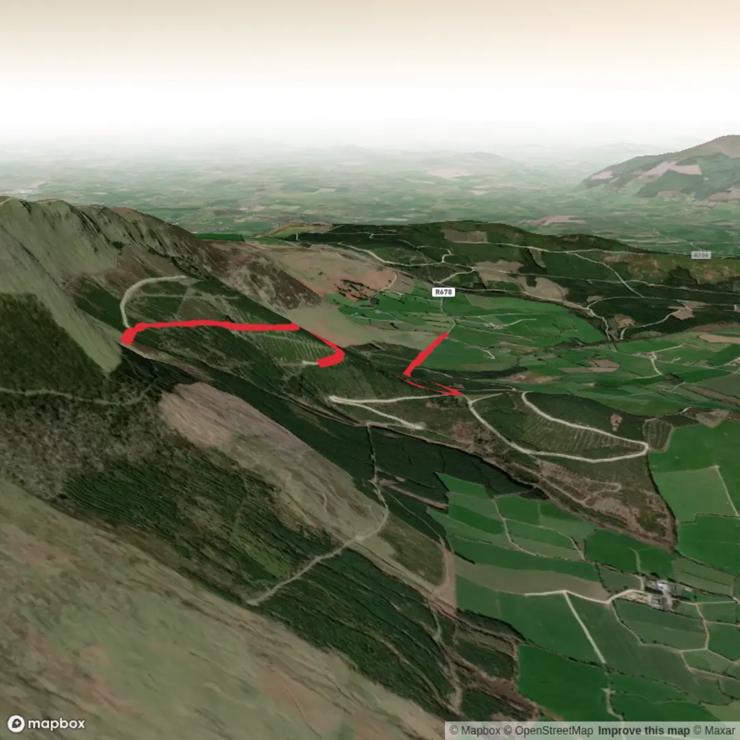 An image depicting the trail Lough Mohra and its surrounding area.