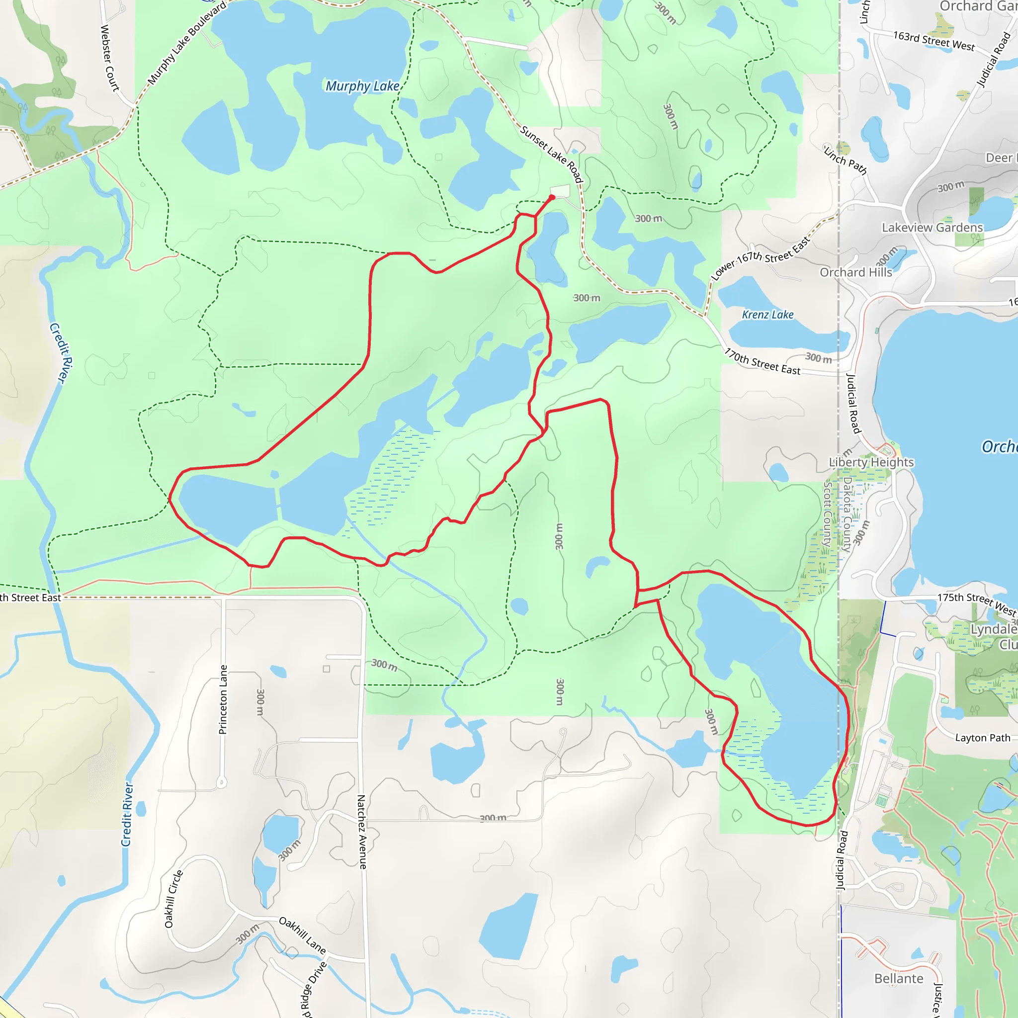 Opa Frank's Rest Area Loop - South mobile static map