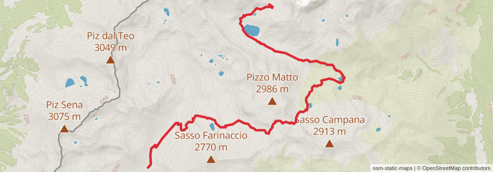 Sentiero Italia - Alps Section stage 74 Map