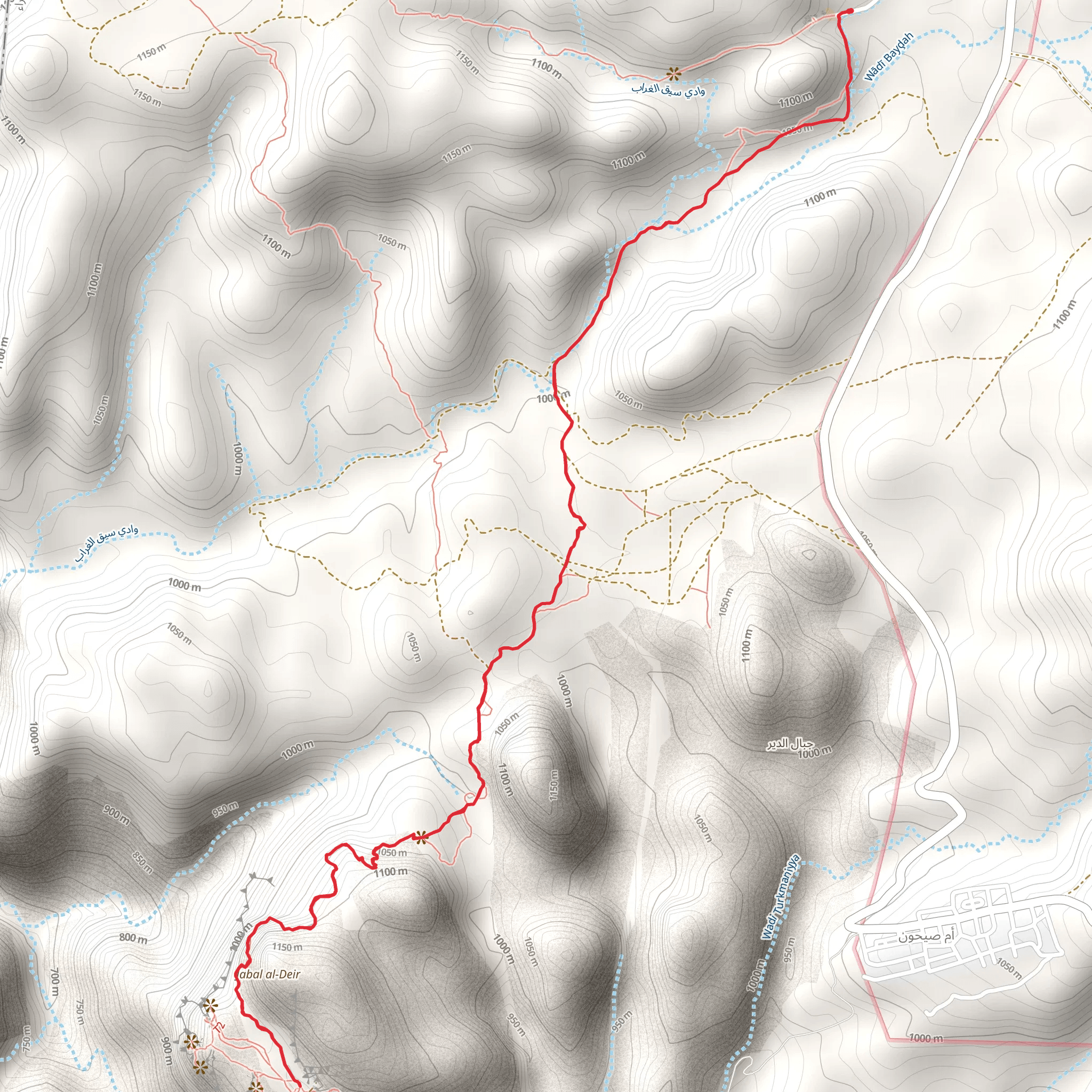 Petra Monument via Backdoor Trail mobile static map