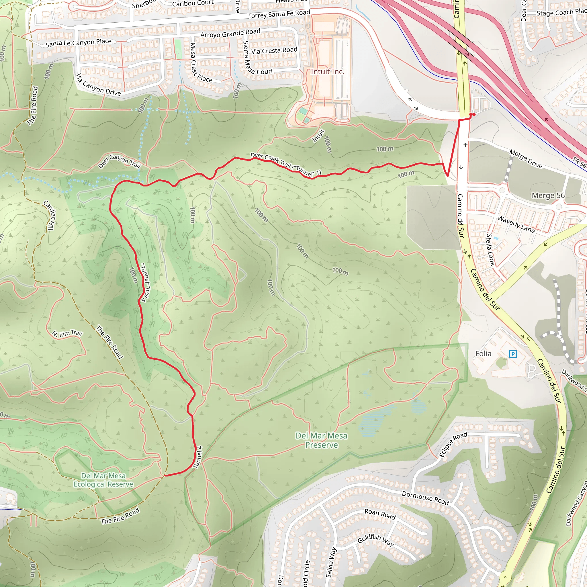 Deer Creek Trail - Tunnel mobile static map