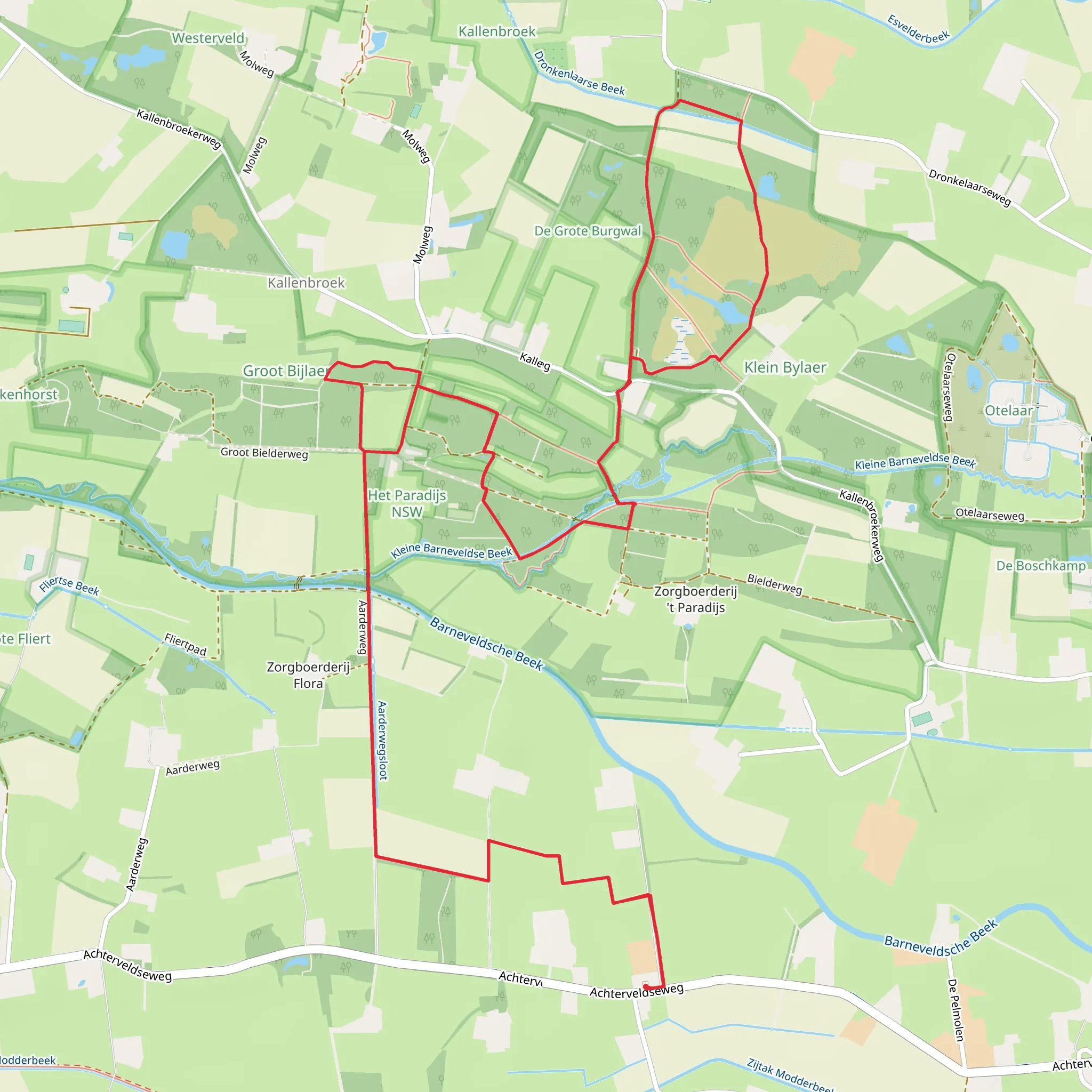 De nieuweburgwal and Het Paradijs Loop mobile static map