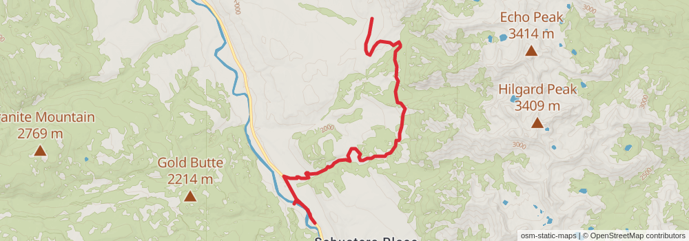 American Perimeter Trail - Rocky Mountains Primary stage 81 Map