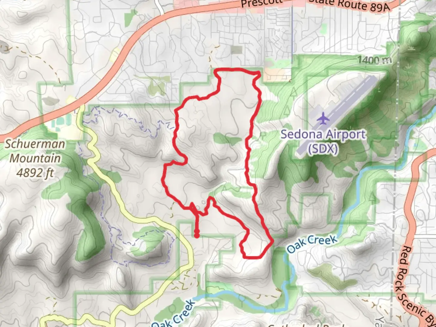 An image depicting the trail Old Post and Ridge Loop Trail and its surrounding area.