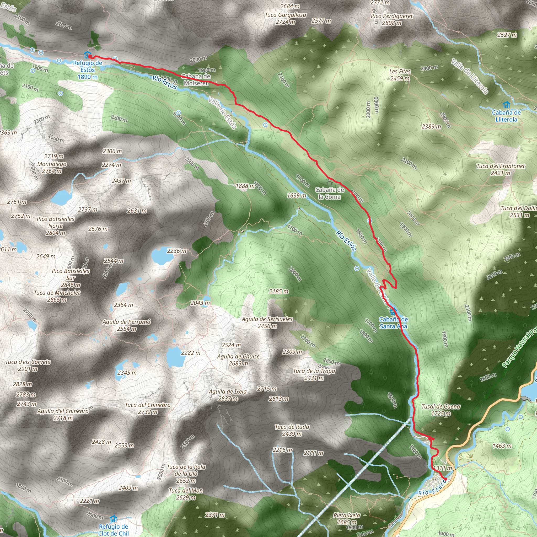 Camino de la Coma PR HU 31 mobile static map