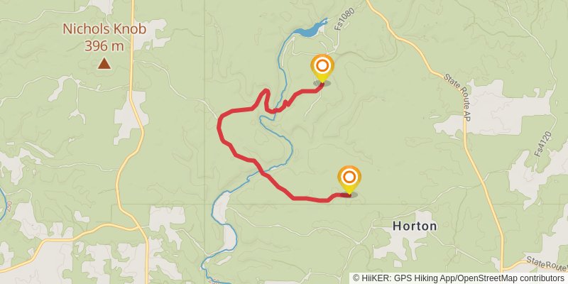 Ridge Runner Trail alt 1 Map