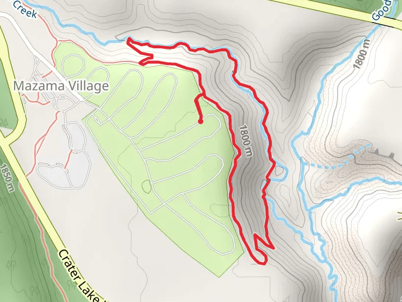Annie Creek Loop Trail mobile static map