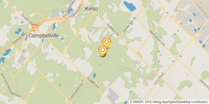 The Bruce Trail alt 3 Map