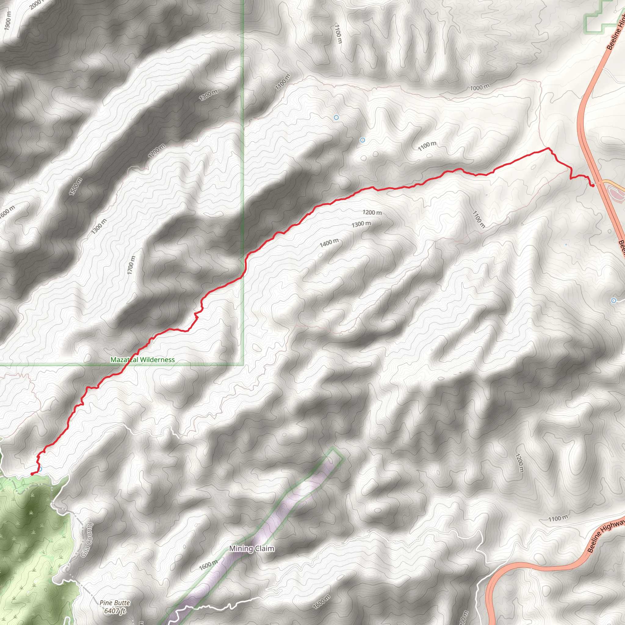 South Fork Deer Creek Trail mobile static map