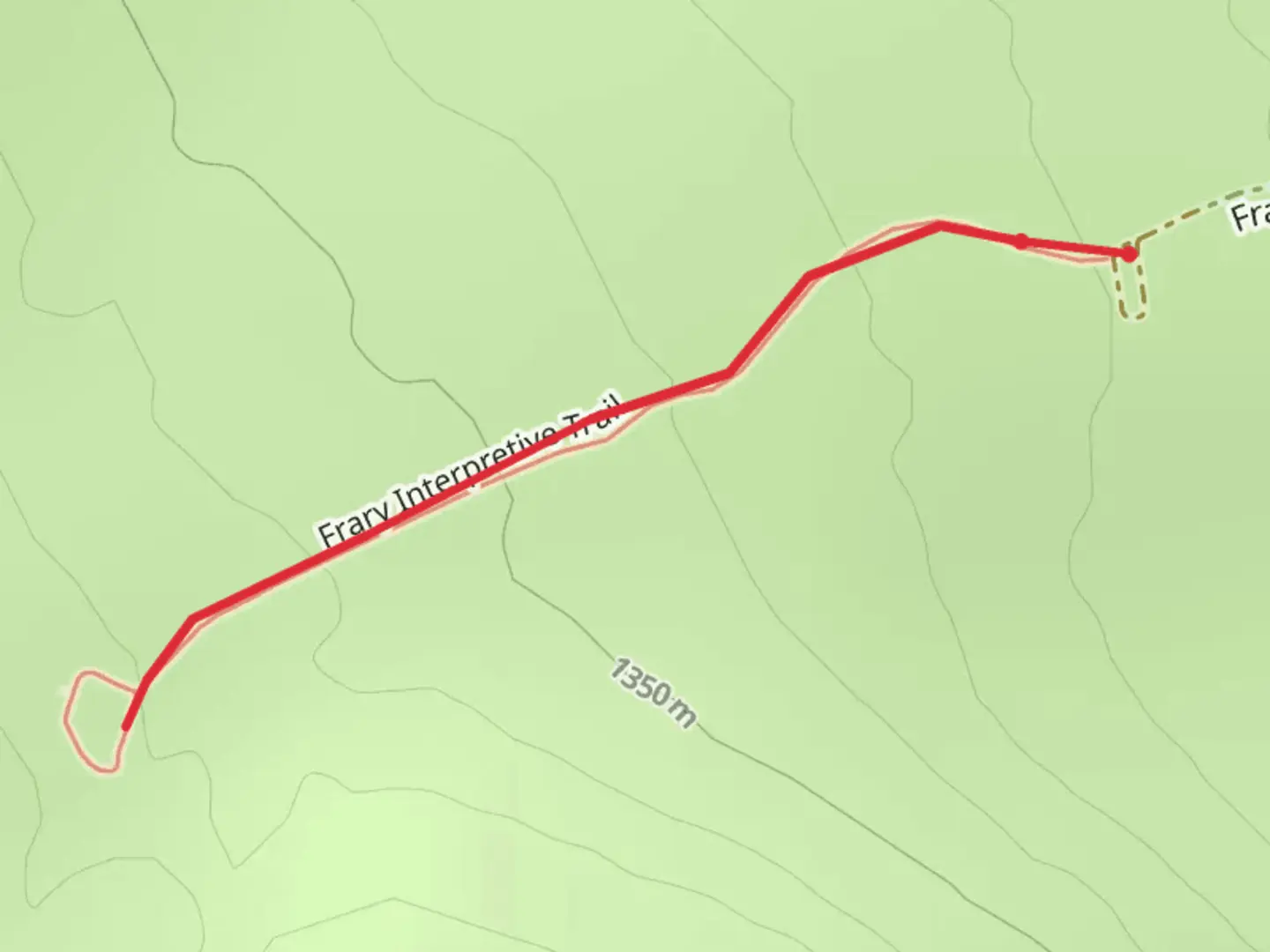 An image depicting the trail Frary Interpretive Trail and its surrounding area.