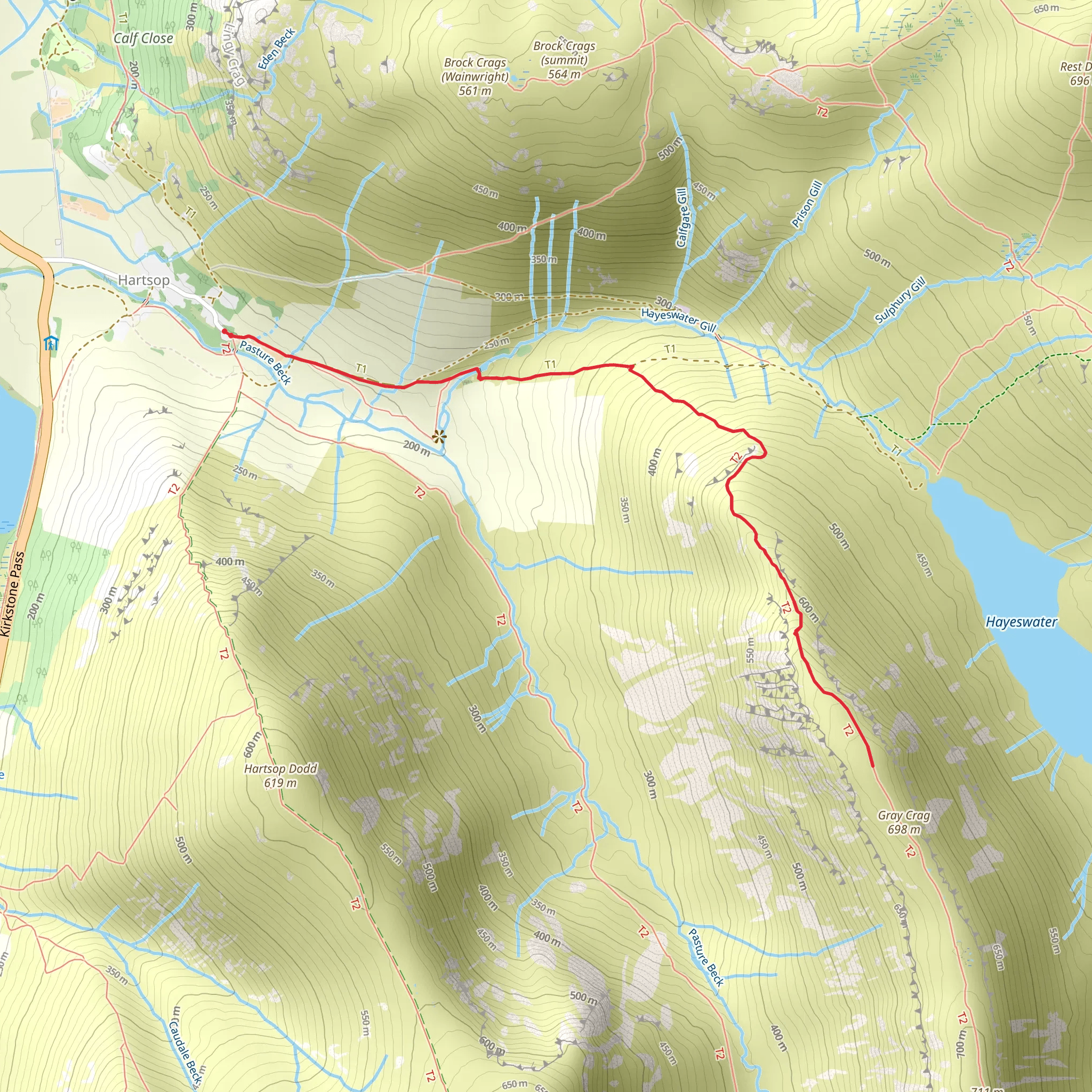 Gray Crag mobile static map