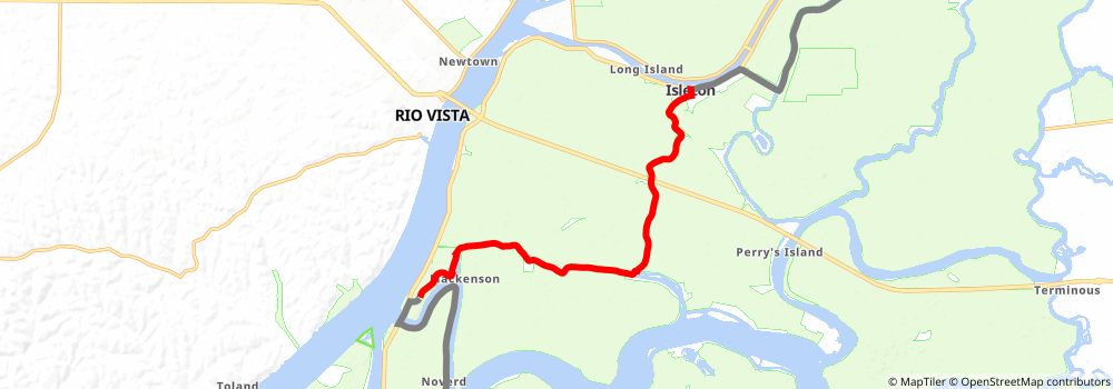 American Discovery Trail South Route stage 393 Map
